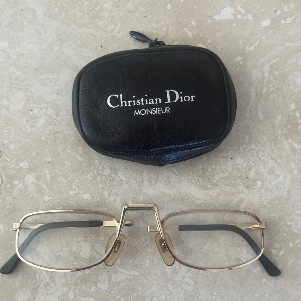 Christian Dior Monsieur Gold Eye Glasses - Picture 2 of 9